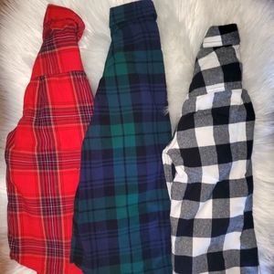 Boys button up plaid shirt bundle